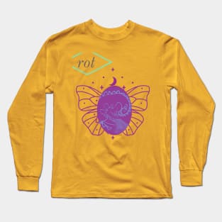 Buttersaur in Lilac Wine Long Sleeve T-Shirt